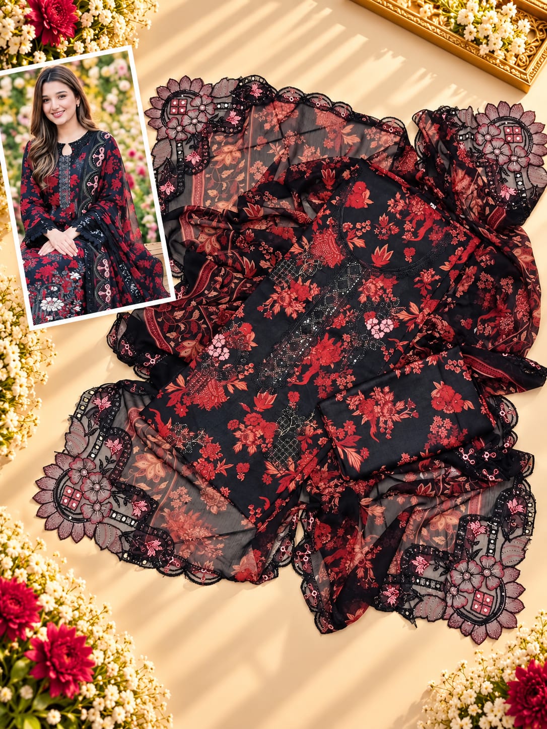 EMBROIDERED LAWN