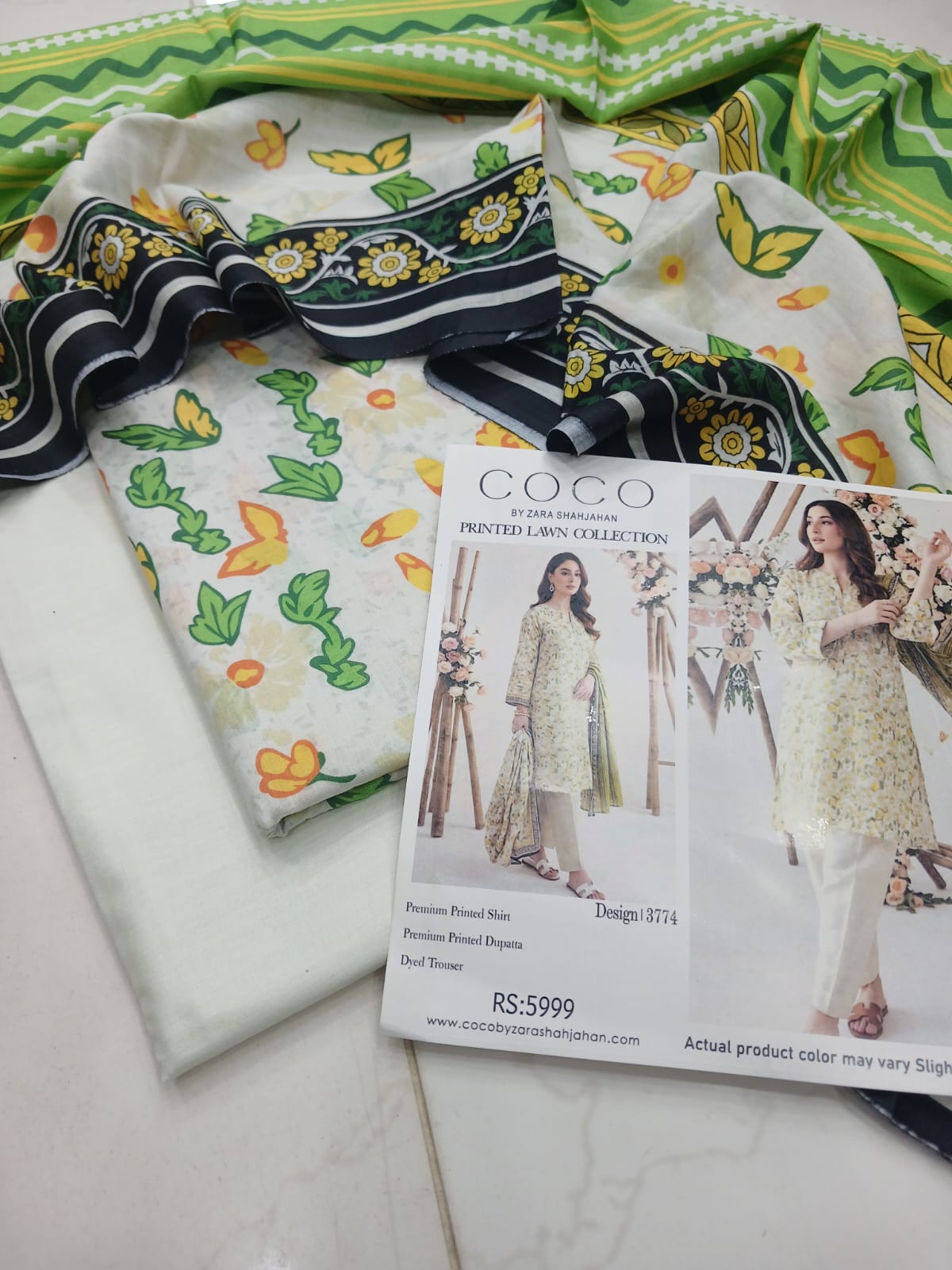 COCO DIGITAL PRINTED 3 PC LAWN