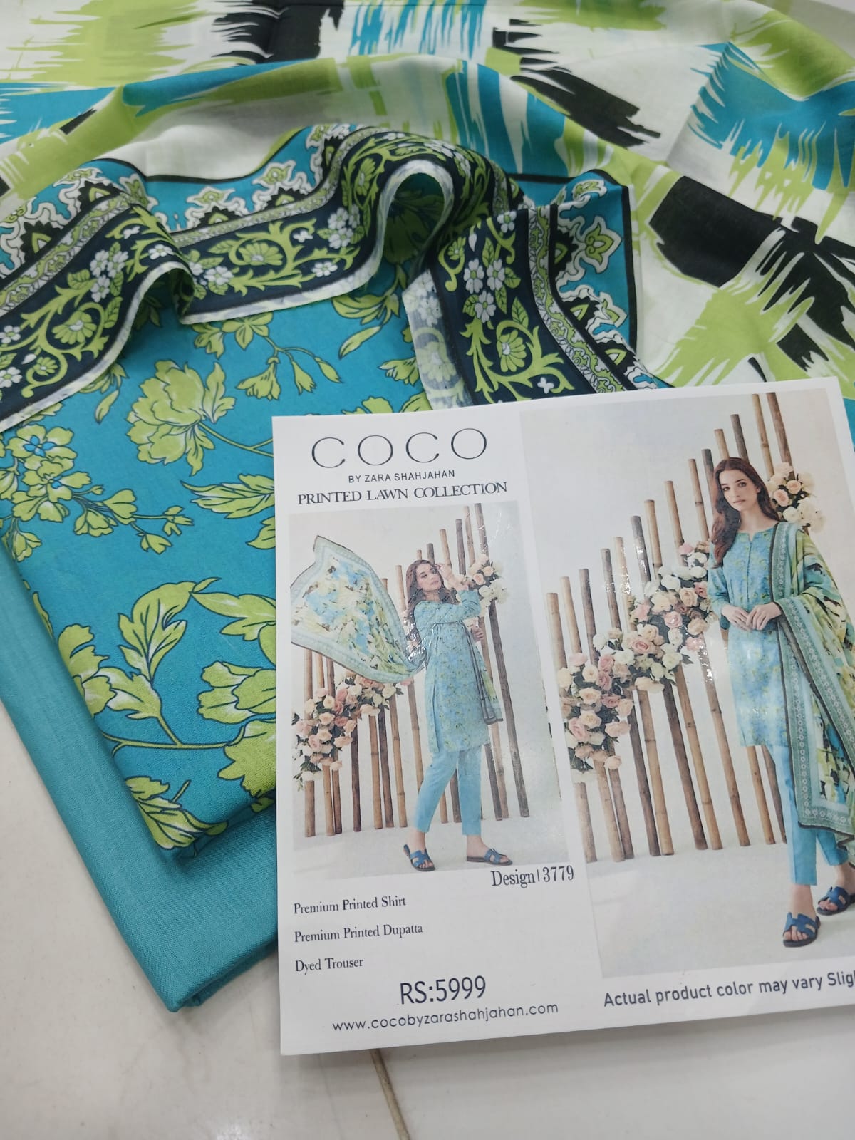COCO DIGITAL PRINTED 3 PC LAWN